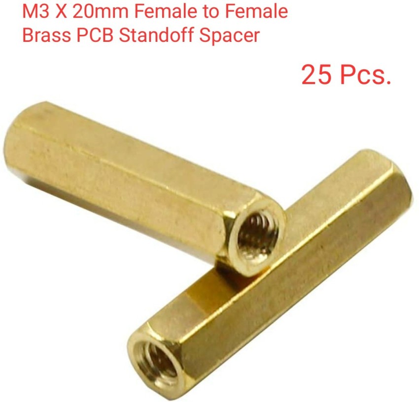 M2.5 Male Female Hex Brass Spacer Standoff Screw Nut Kit 40pcs