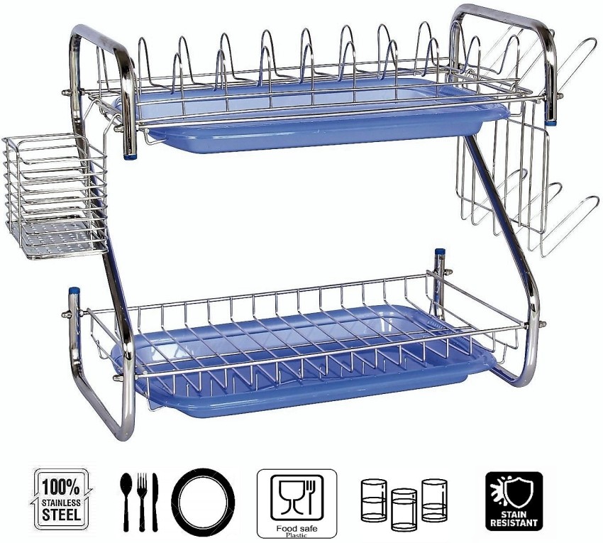 Amol Utensil Kitchen Rack Steel Premium Stainless Steel Crockery / Glass /  plate / utensils stand Price in India - Buy Amol Utensil Kitchen Rack Steel  Premium Stainless Steel Crockery / Glass /