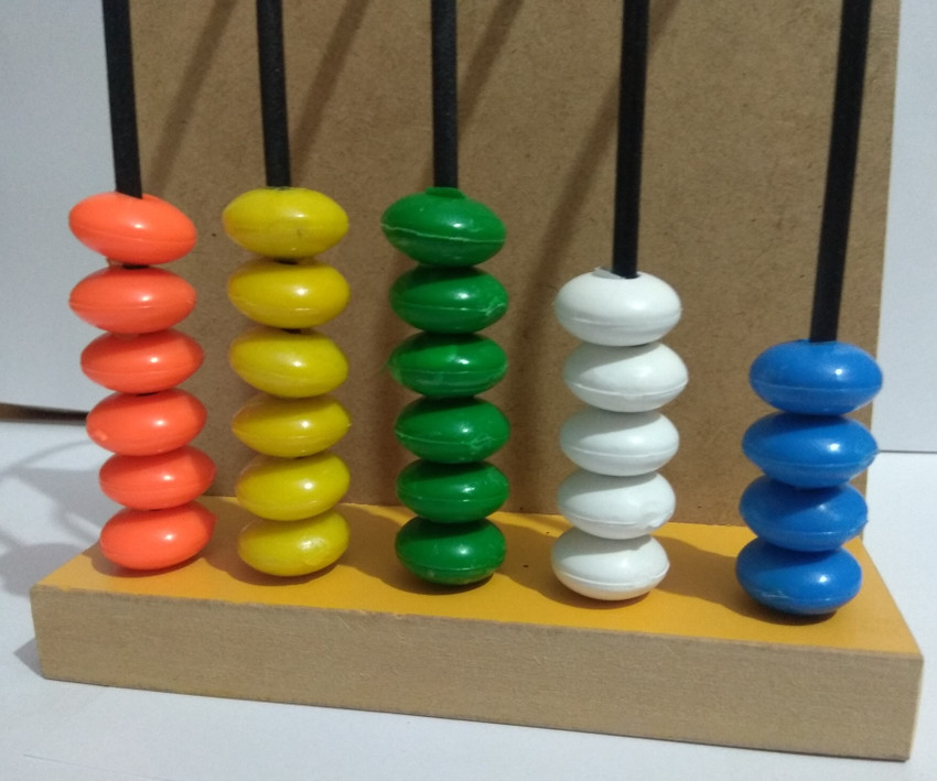 IJARP Wooden Colorful Abacus Maths Count add Subtract Learning