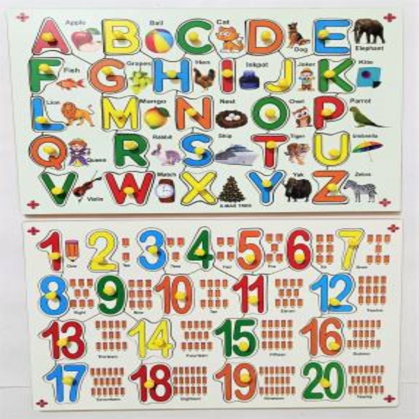 LORDWISH Wooden Super Combo English Capital Alphabet Letters ( A