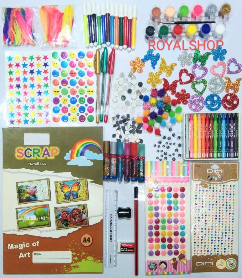 ROYALSHOP ART & CRAFT KIT ,DIY CRAFT MATERIALS FOR BOYS AND GIRLS