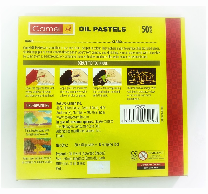 Camlin Oil Pastels 25s Paper Pack 