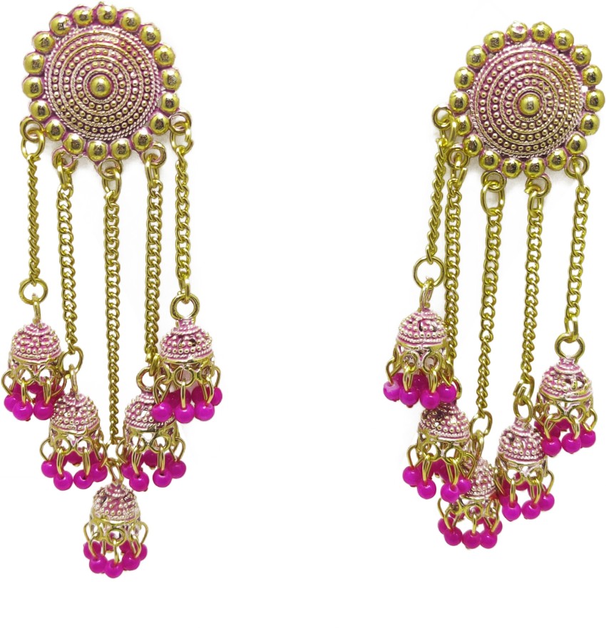 Bollywood Stylish Bahubali Pearl Kundan Jhumka Earring For Party Events  JM39401  Buy Indian Fashion Jewellery