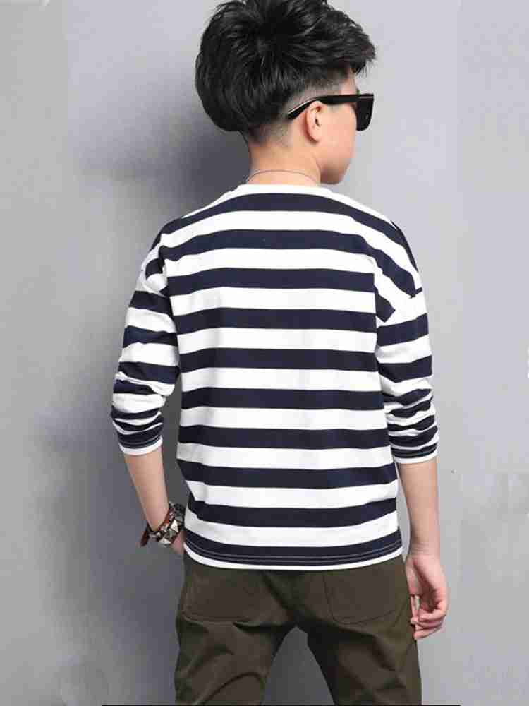 Striped t shirt boys discount