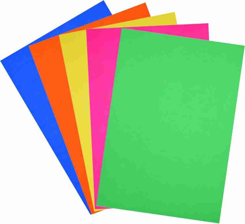 variety A/4 TINTED Color Paper UNRULED 20 X 30 CM