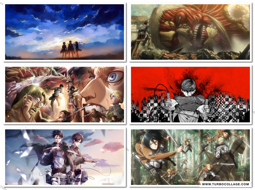 Attack On Titan - (400 GSM) Pack of 6 poster Photographic Paper - Animation  & Cartoons posters in India - Buy art, film, design, movie, music, nature  and educational paintings/wallpapers at