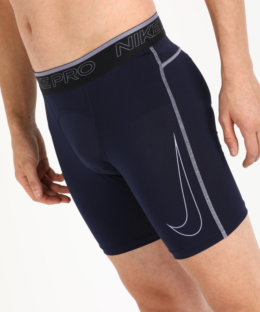 NIKE Solid Men Blue Compression Shorts - Buy NIKE Solid Men Blue  Compression Shorts Online at Best Prices in India