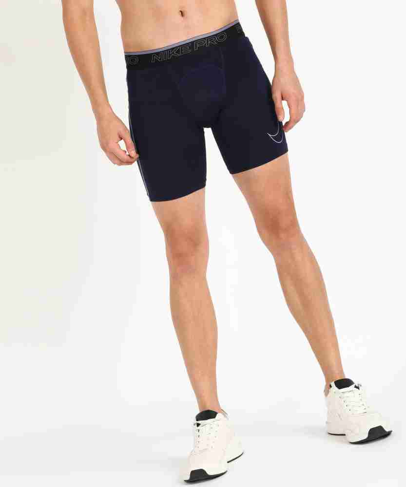 nike blue compression shorts