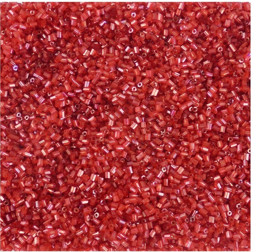 Glass 3-4mm Seed Beads 5 Colors! 200 grams, 5 Flip Top Plastic