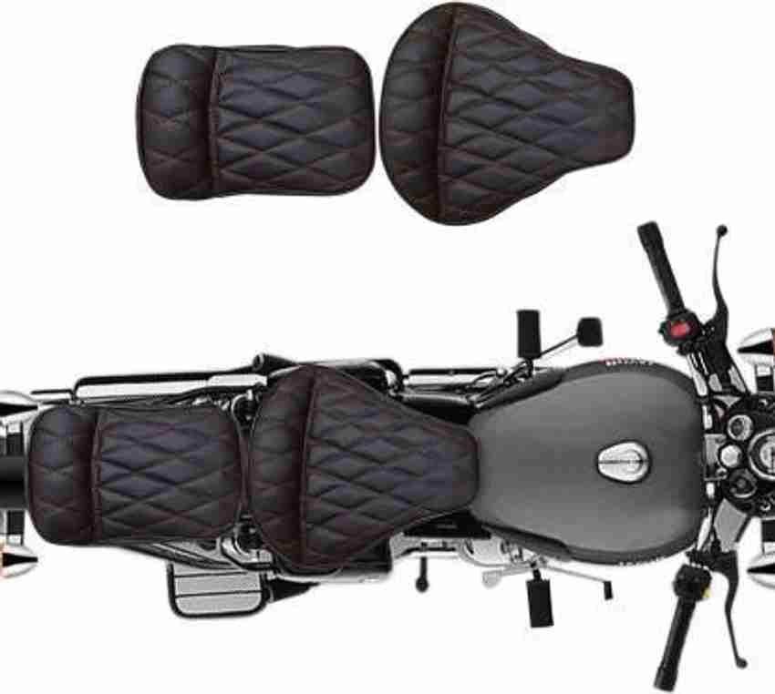 AHLMOTOR Seat Cover Fancy With Extra Foaming For ROyal Enfield