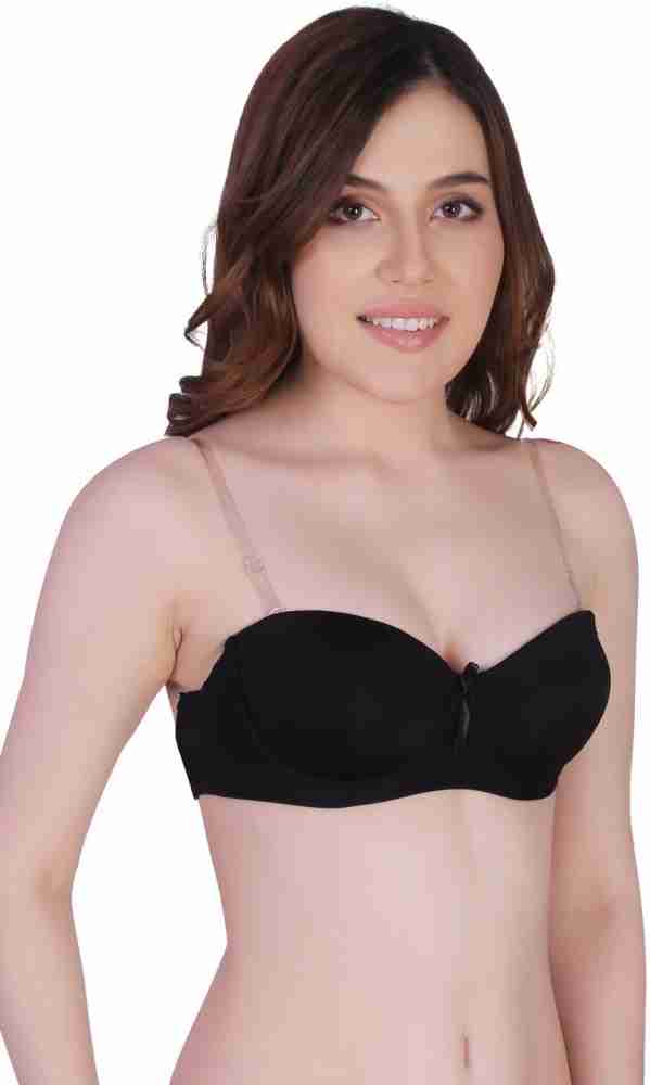 Buy DirieStress Clear Strap Backless Bra for Women Push Up Padded Underwire  Convertible Bras in Invisible Back Online at desertcartINDIA