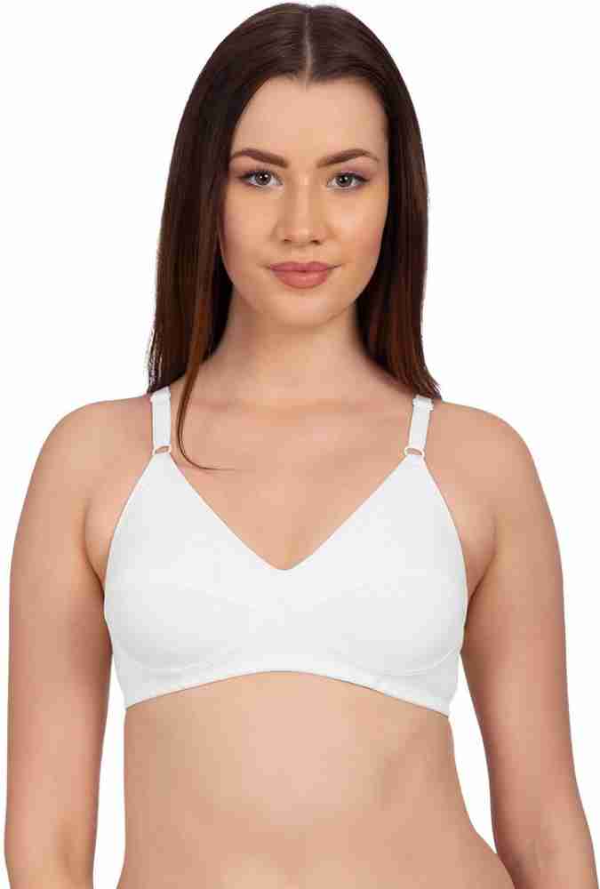 KOMLI by Komli White Non Padded Full Coverage T-Shirt Women T-Shirt Non Padded  Bra - Buy KOMLI by Komli White Non Padded Full Coverage T-Shirt Women T- Shirt Non Padded Bra Online at