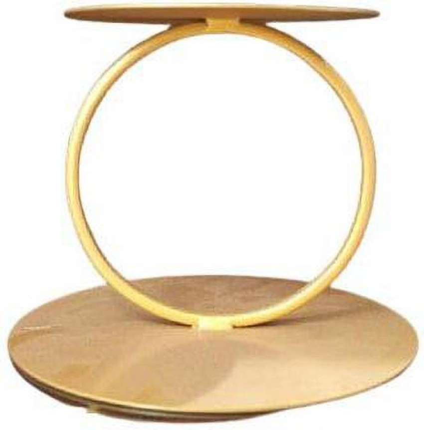 noble foods 2 Tier Gold Cake Stand, Round Cupcake Stand for Parties, 10/8  Inch, Metal Brass Cake Server Price in India - Buy noble foods 2 Tier Gold Cake  Stand, Round Cupcake