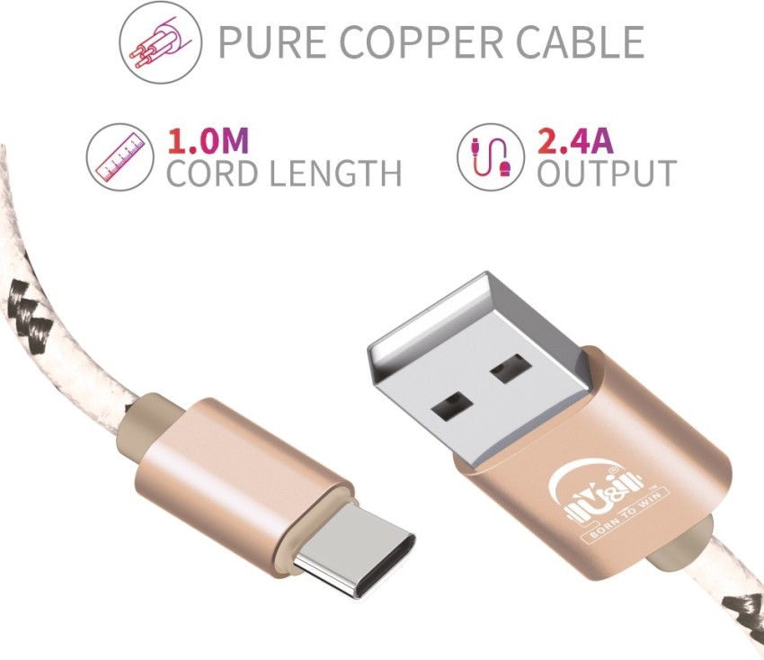 U&i Micro USB Cable 2 A 1 m Eye Series 3 in 1 High Quality 1M 2.4A Data  Cable UiDC-1521 - U&i 
