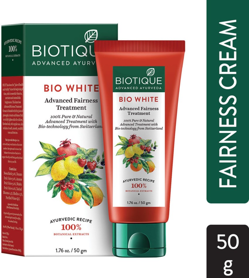 BIOTIQUE 4 BIO WHITE ADVANCED FAIRNESS TREATMENT 50 GM Price