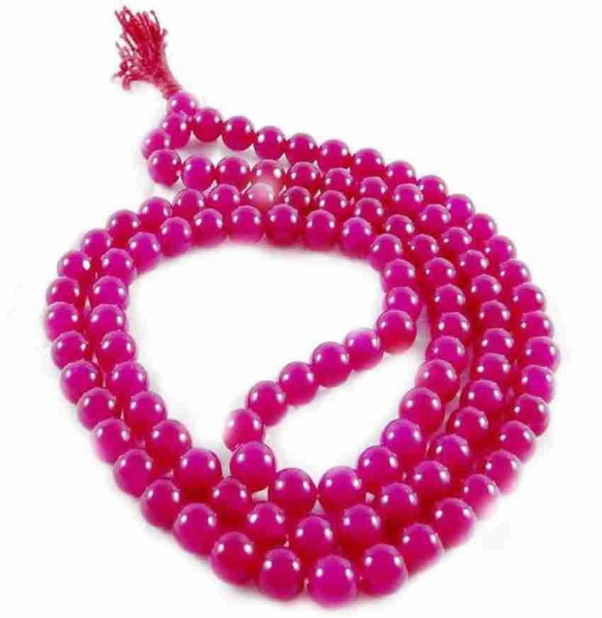 Aurra Stores Pink Ruby mala Necklace Crystal Necklace Price in