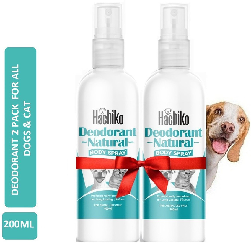 Hachiko Best Quality Amazing Pack of 2 Odor Dog Reboost Perfume Dog Body Spray Deodorizer Freshener For All Dog Breeds Dog Cat Dog Cat Rabbit Hamster Safe Deodorant 200 ml Deodorizer