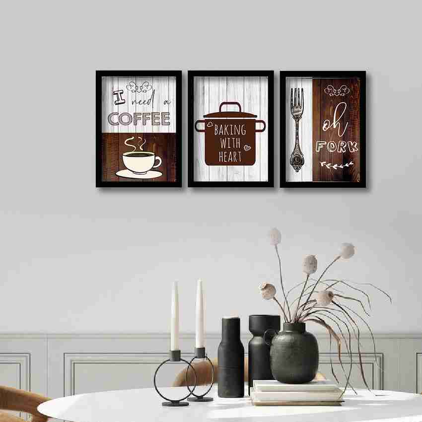 Framed Posters for Restaurant Kitchen Cafe Bar Wall Decor Food