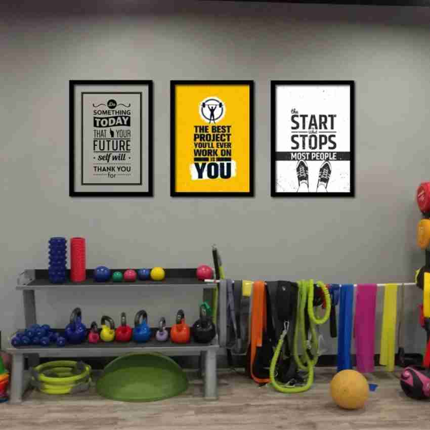 Gym wall best sale painting ideas