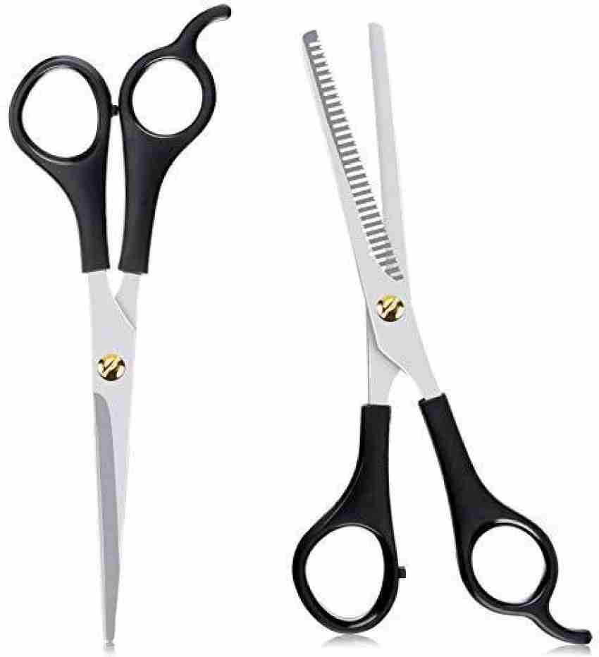 Hair Cutting Scissors Thinning ShearsProfessional Stainless Steel Barber  Hair Scissorsfor Both Salon and Home Use 