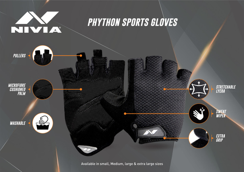 NIVIA Python Gym Fitness Gloves Buy NIVIA Python Gym Fitness Gloves Online at Best Prices in India Fitness Flipkart