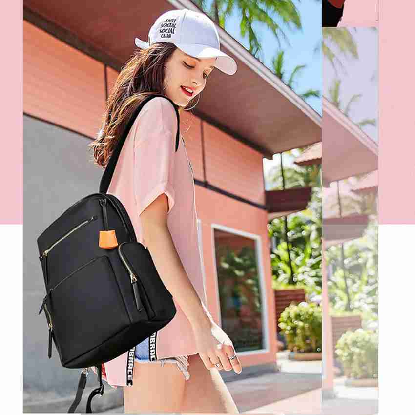 Bopai Dazzle Waterproof Nylon 14 inch Laptop Backpack For Women 16 L Laptop Backpack Black Price in India Flipkart