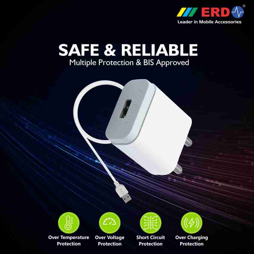 ERD 2 A Mobile Charger with Detachable Cable - ERD : Flipkart.com