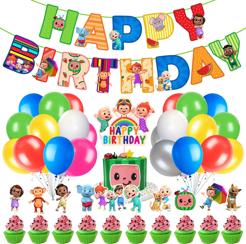 Cocomelon birthday banner hot sale