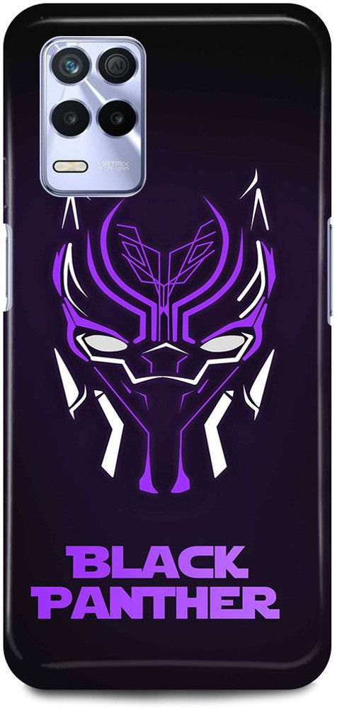 FIKORA Back Cover for Realme 8s 5G RMX3381 BLACK PANTHER
