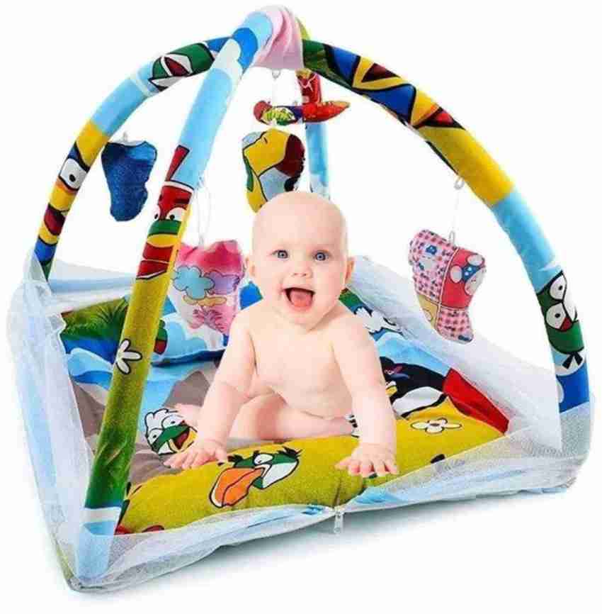 Baby mat with mosquito net on sale