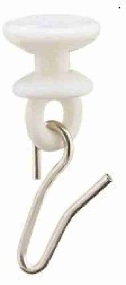 Plain White Plastic Curtain Track Hook at Rs 3/piece in Pune
