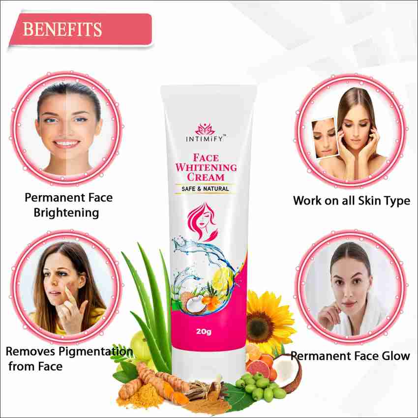 INTIMIFY Face Cream for Skin Whitening Brightening Youth Beauty