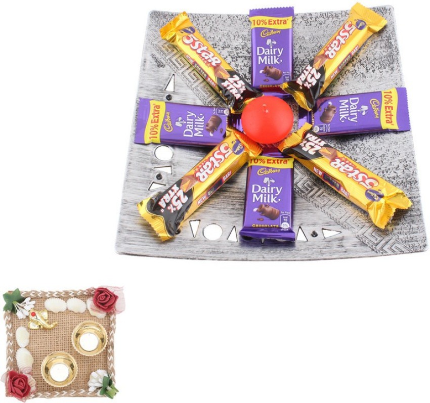 FestivalsBazar Square Shaped Mouthwatering Birthday Gift Hamper Of