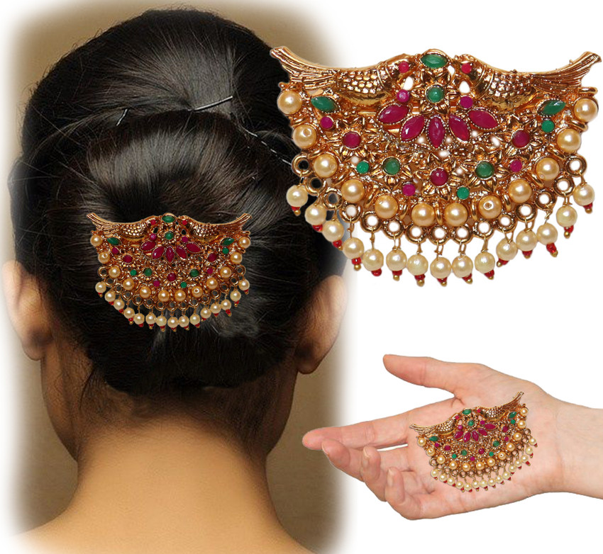 Indian hair brooch design outlet