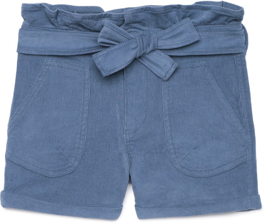 Under Fourteen Only Short For Girls Casual Self Design Cotton
