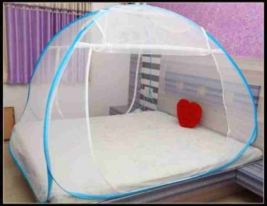 Classic Mosquito Net Polyester Adults Washable (LBH- 200*120*130 cms)  Foldable Net for Single Bed Mosquito Net