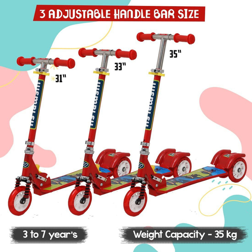 Wembley Scooter Age Group 5 to 7 Years Red Scooter Age Group 5