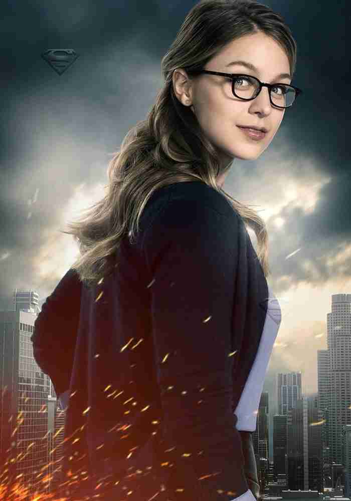 Supergirl Women Glasses Melissa Benoist Matte Finish Poster Paper