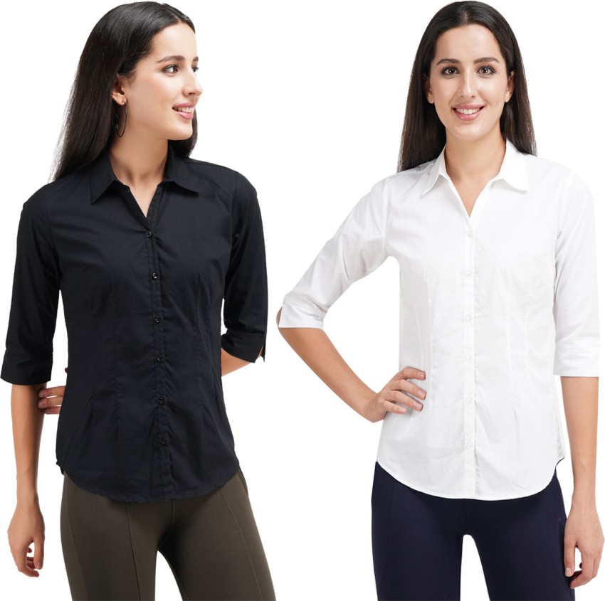 Shirt And Pant White, Black Ladies Formal Dress at best price in Prayagraj