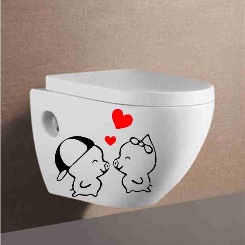 AriseDecor 35 cm Toilet Seat Water Proof Bathroom Wall Stickers washbasin  Stickers-27 Self Adhesive Sticker Price in India - Buy AriseDecor 35 cm  Toilet Seat Water Proof Bathroom Wall Stickers washbasin Stickers-27