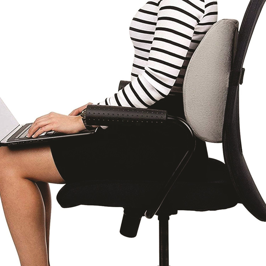 Low back pillow for chair clearance