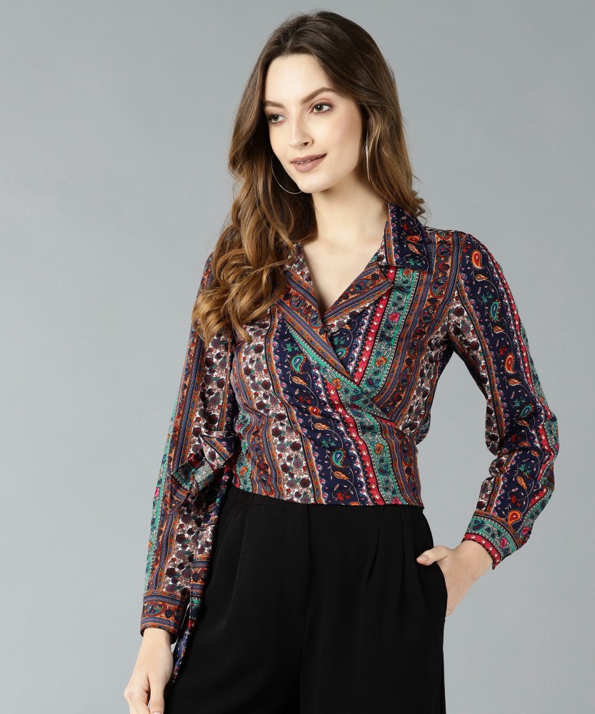 UAFASHION Casual Printed Women Multicolor Top - Buy UAFASHION Casual Printed  Women Multicolor Top Online at Best Prices in India