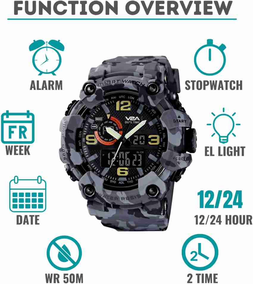 Police discount camouflage watch