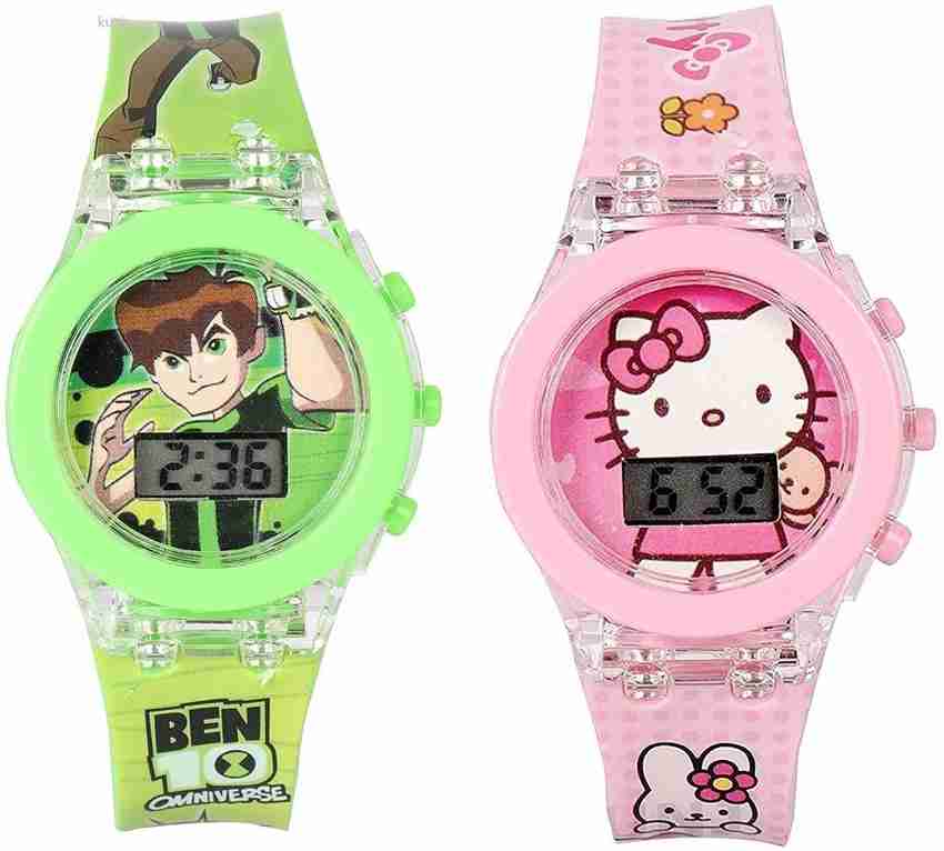 Style Freak Ben 10 Hello Kitty Kids Digital Led Glowing Light Watch for Kids Digital Watch For Boys Girls Buy Style Freak Ben 10 Hello Kitty Kids Digital Led