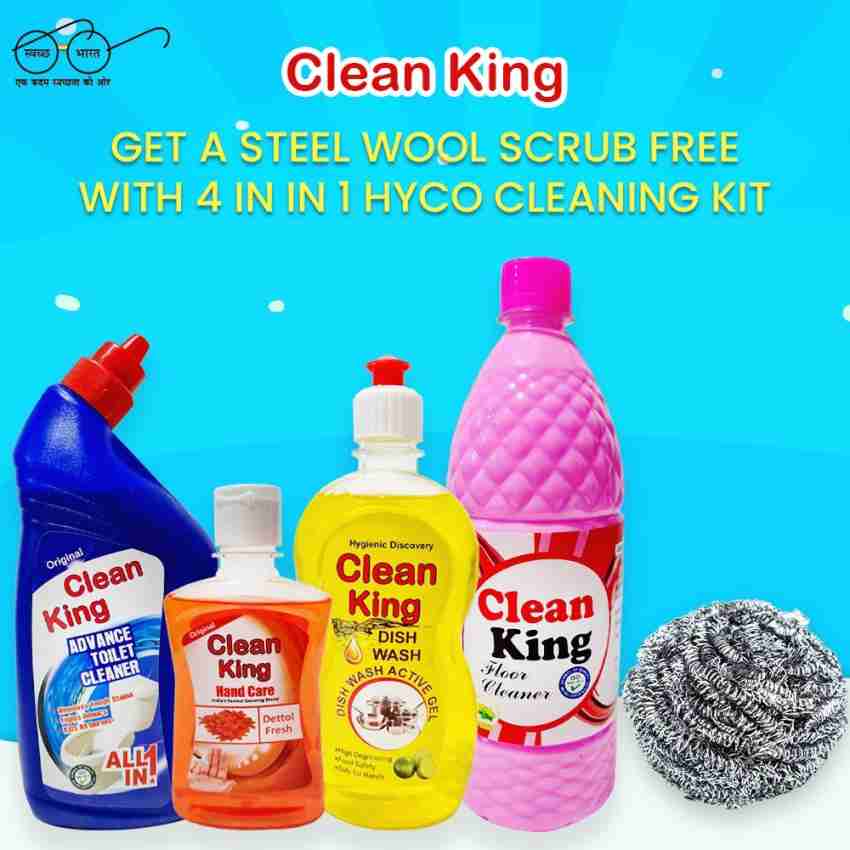 Cleaning Combo Pack of 4 Toilet Cleaner Dishwash Floor Cleaner