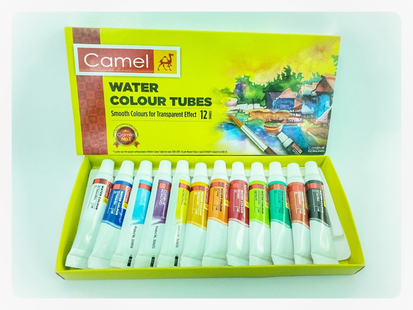 Camlin Kokuyo Artist 5ml Water Color Set - 12 Shades (Multicolor)