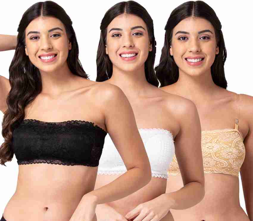 Joomie Women Bandeau/Tube Lightly Padded Bra - Buy Joomie Women Bandeau/Tube  Lightly Padded Bra Online at Best Prices in India