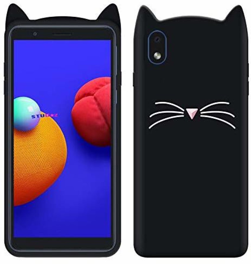 VOSKI Back Cover for Samsung Galaxy M01 Core Ear Kitty Case 3D Cute  Mustache Kitty Soft Girls Cat - VOSKI 