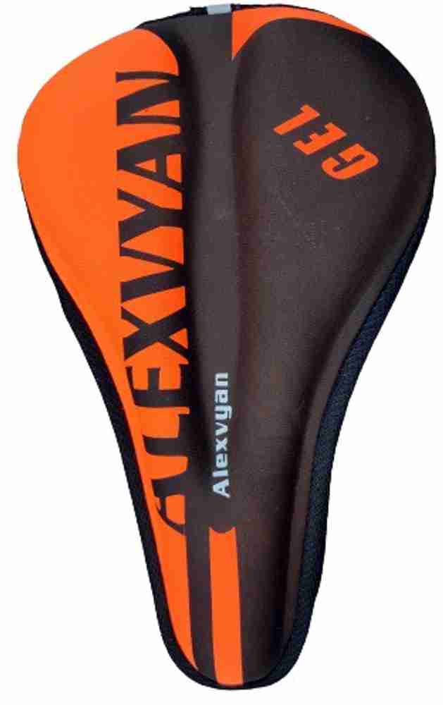 AlexVyan Orange Black Cycle Soft Gel Saddle Cover 11 7.5 Inch Cushion Pad City Cycle Bicycle Seat Cover Saddle Cover Free Size Buy AlexVyan Orange Black Cycle Soft Gel Saddle