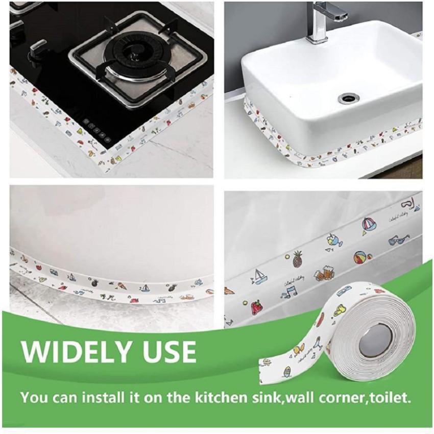 Kitchen Bathroom Shower Waterproof Mould Proof Tape Sink Bath Sealing Strip  Tape Self Adhesive Waterproof Adhesive Nano Tape